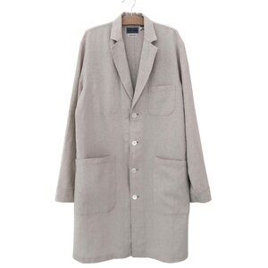 BLUE BLUE JAPAN Mens Linen overcoat sz 4 L